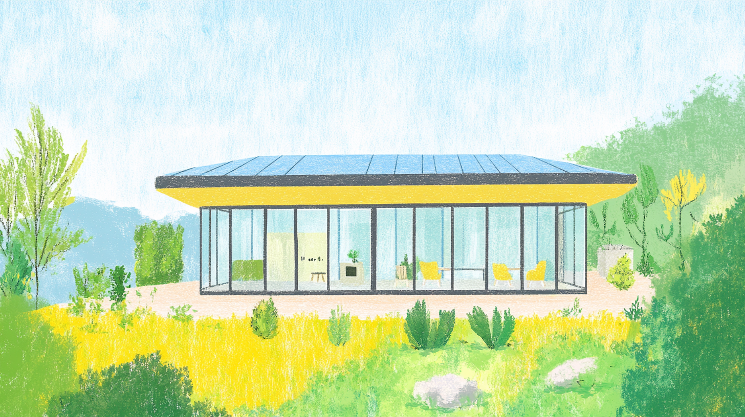 삼성의 에너지 효율 기술이 자연 속에서 환경 친화적으로 작동하는 모습을 개념적으로 보여주는 이미지.