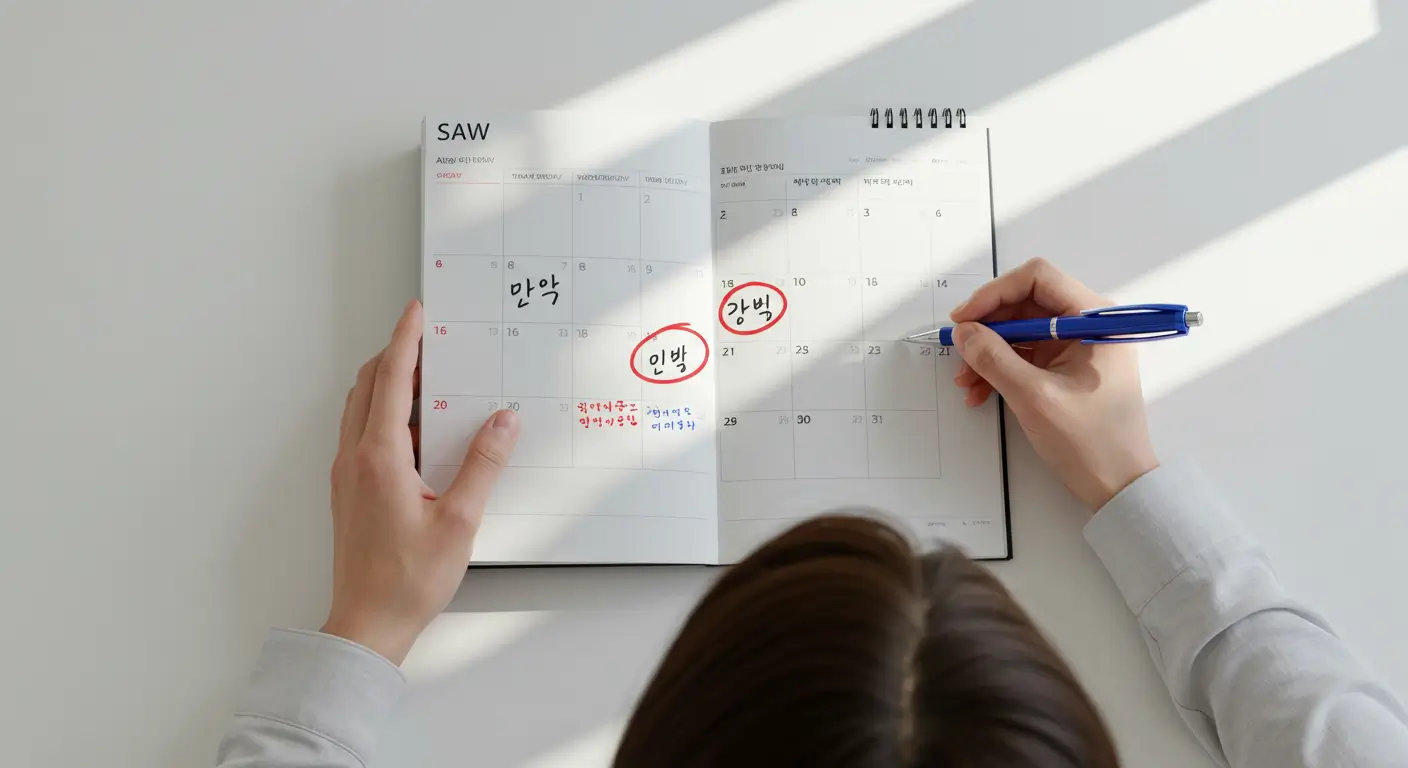 한 취업준비생이 구직촉진수당 구직활동 계획을 짜며, 입사지원 대신 자격증 시험 응시 등 다양한 활동이 가능하다는 것을 알고 안심하는 모습