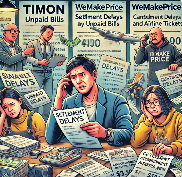 티몬 위메프의 판매 대금 정산지연