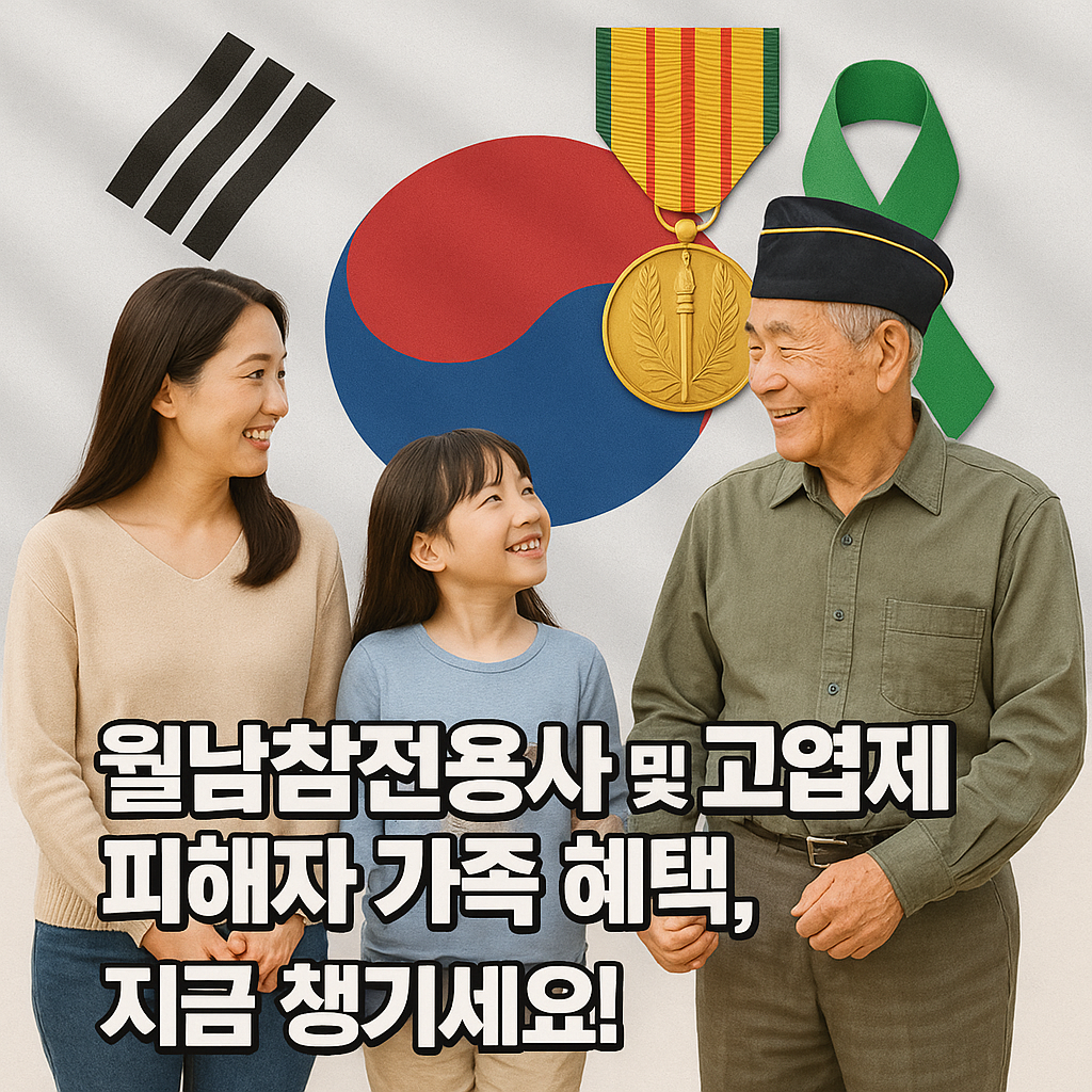 월남참전용사 및 고엽제 피해자 등급별 가족 혜택