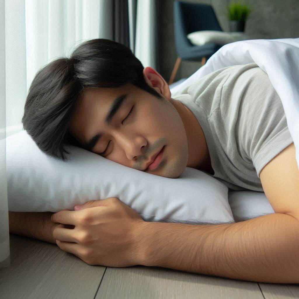 엎드려자는사람