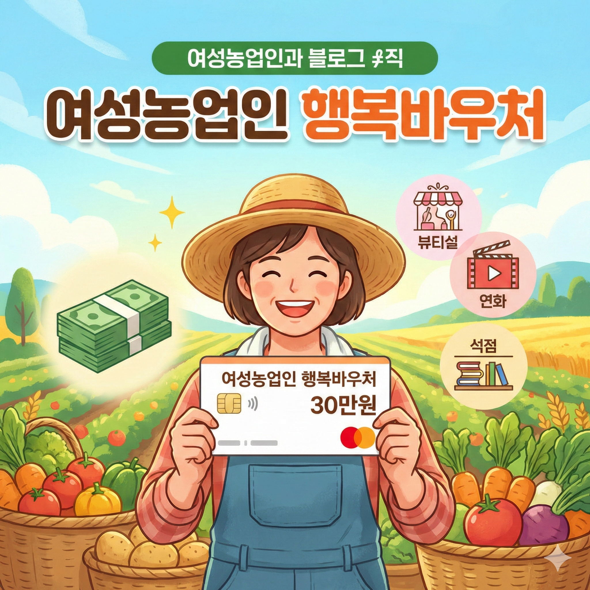 여성농업인 행복바우처 신청 자격과 사용처 완벽 정리 (올해 최대 30만원)