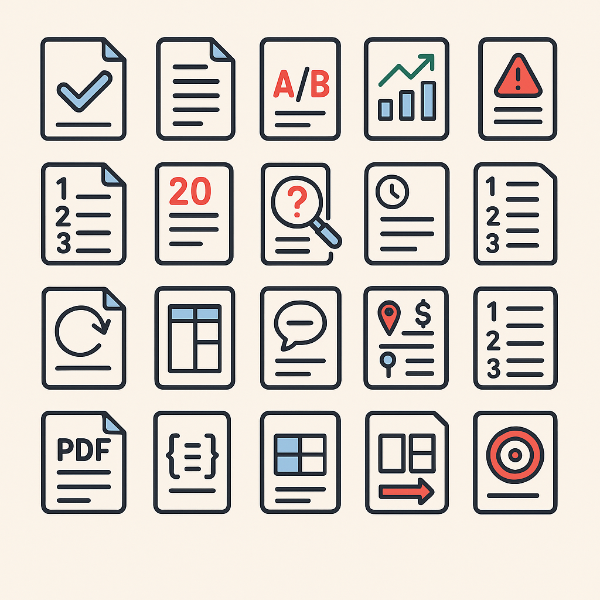 20개 템플릿 사진
