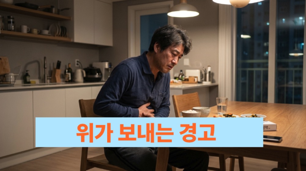 속이 쓰리고 공복 통증이 반복