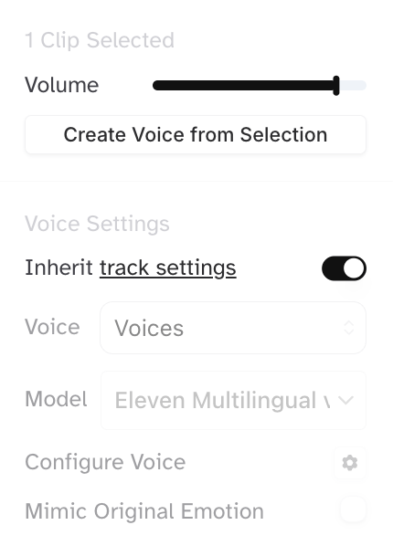 inherit track settings