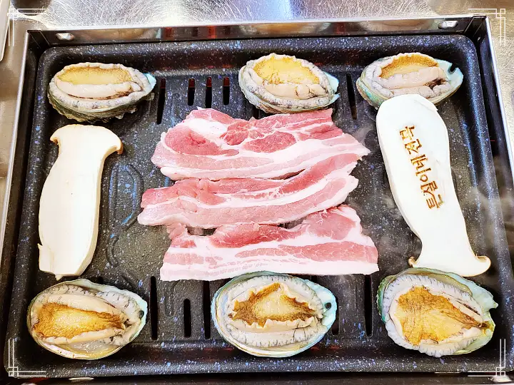 전복 삼겹살 구이 전복회 목포 맛집 추천