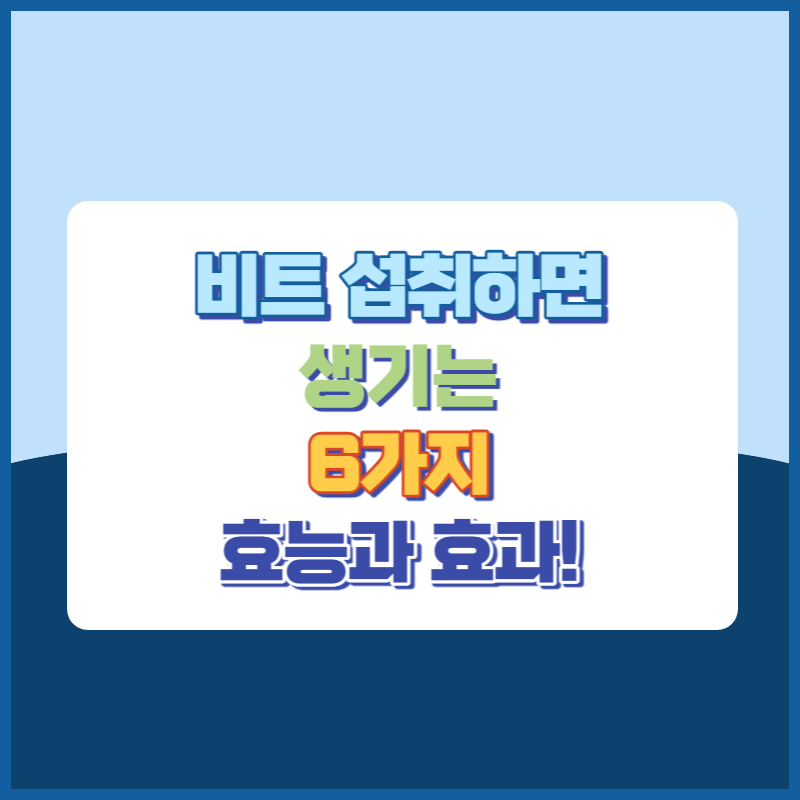 비트섭취 효능과 효과 썸네일이미지