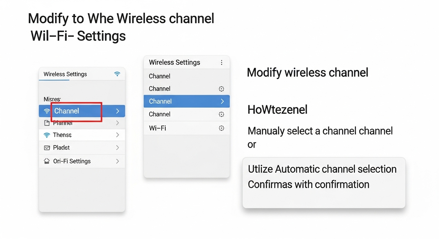 무선 채널 변경 (간섭 줄이기)