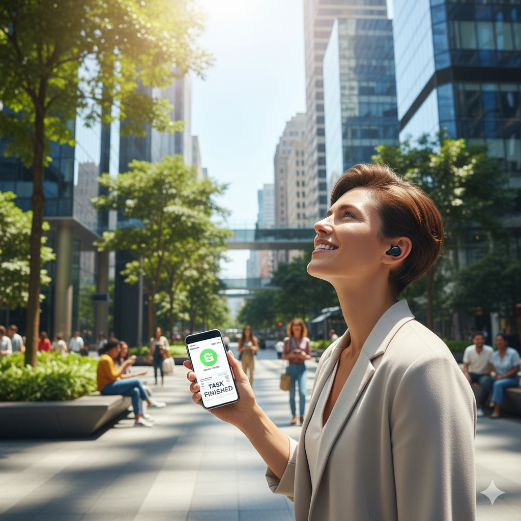업무를 끝내고 마주하는 가벼운 발걸음. 제미나이가 찾아준 소중한 시간 덕분에 비로소 되찾은 당신의 평화로운 일상입니다.