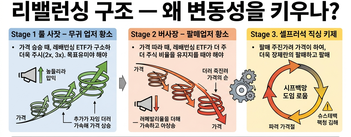 리밸런싱 구조 — 왜 변동성을 키우나?