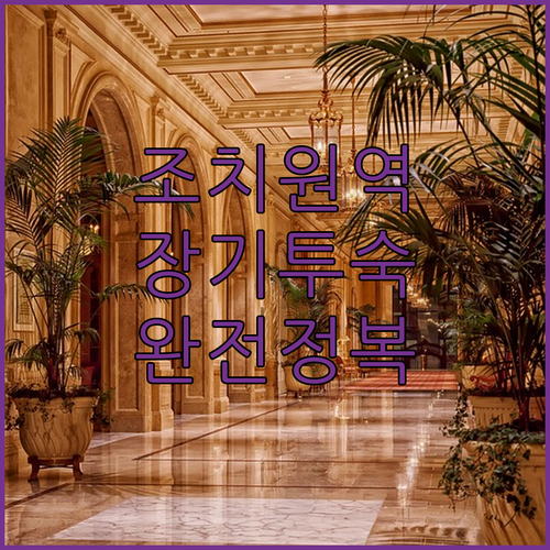 조치원역 오송 호텔 장기 투숙 후기 ..
