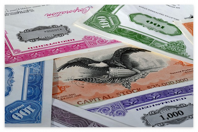 채권 사진, 변동금리부채권(FRN) 예시 사진