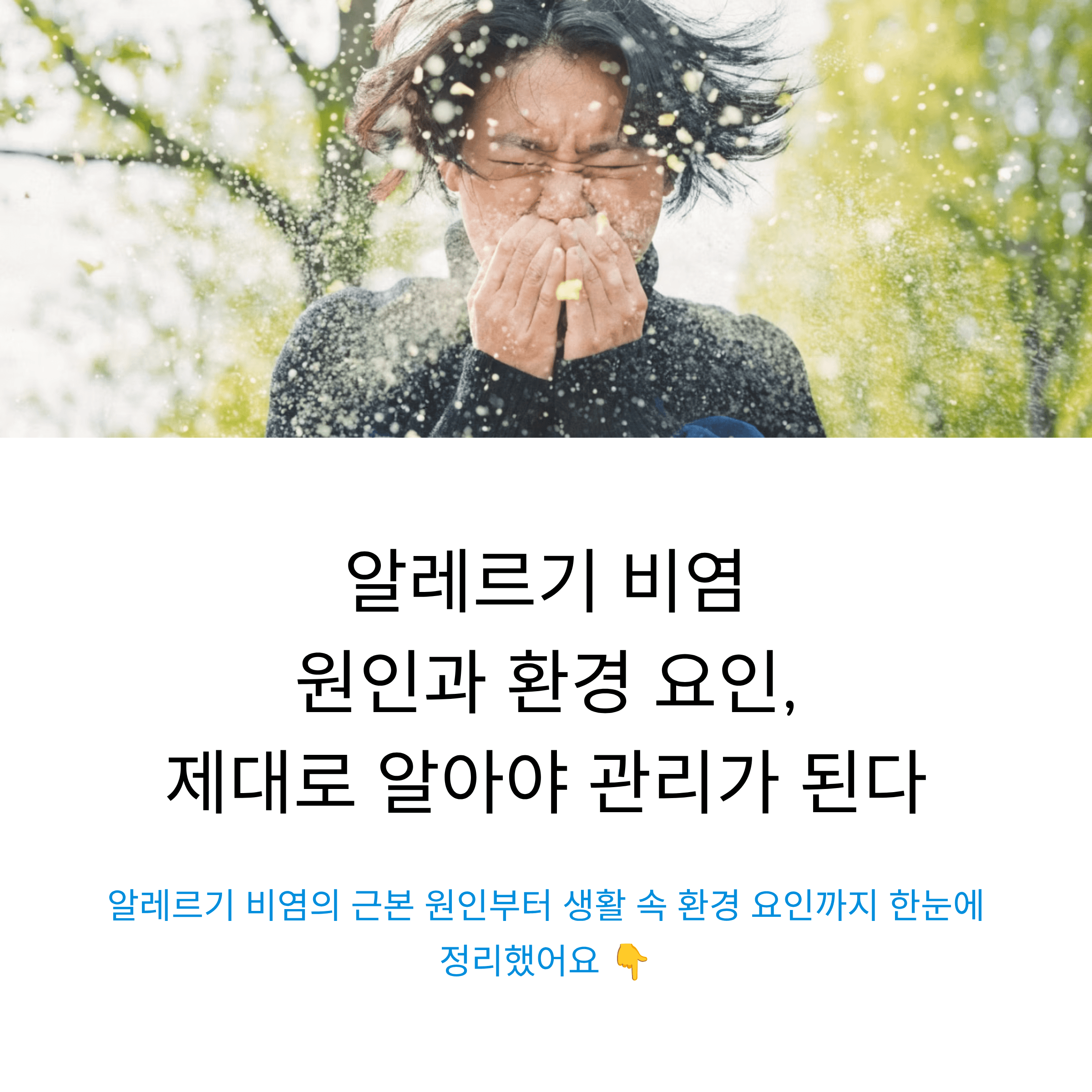 알레르기 비염 원인과 환경 요인, 제대로 알아야 관리가 된다
