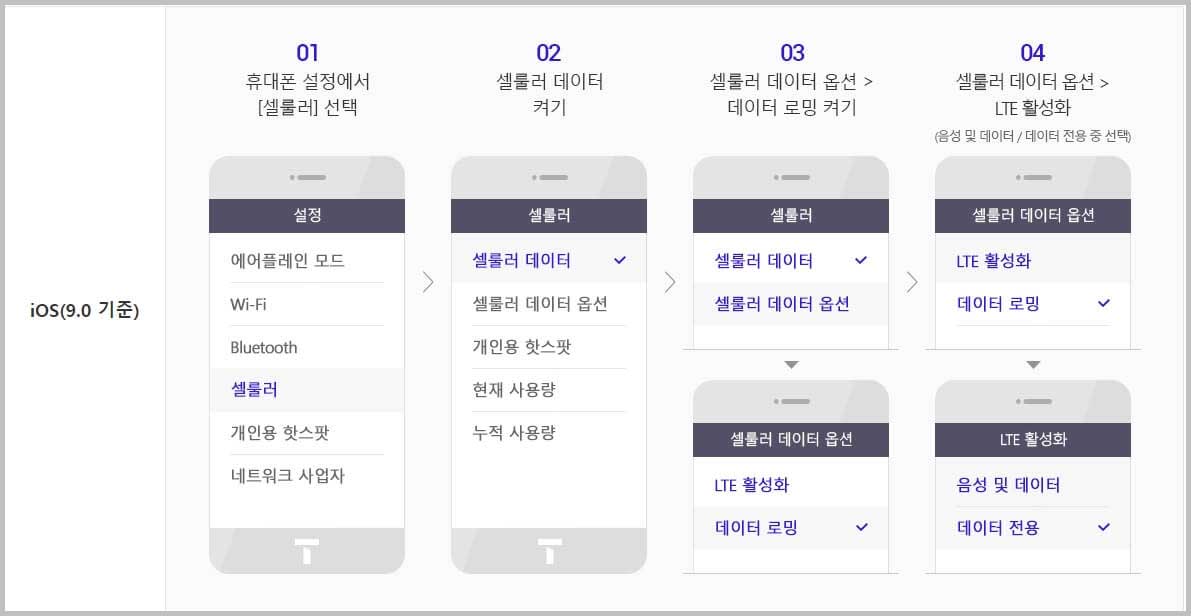 아이폰 로밍사용방법