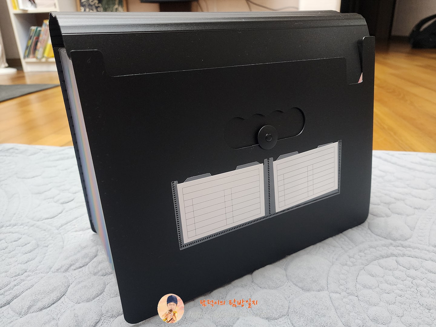 대용량 휴대용 아코디언 파일 박스, 확장 파일 폴더, 교실 사무실용, A4 크기, 12 포켓