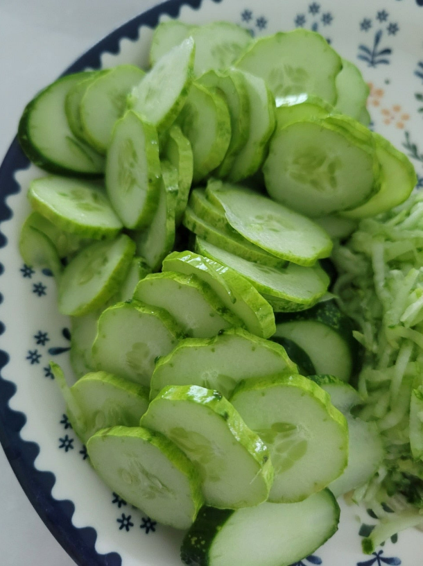 오이-편썰기
