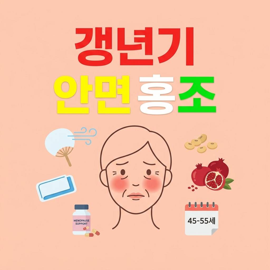 갱년기 안면 홍조에 효과적인 음식과 영양제 총정리