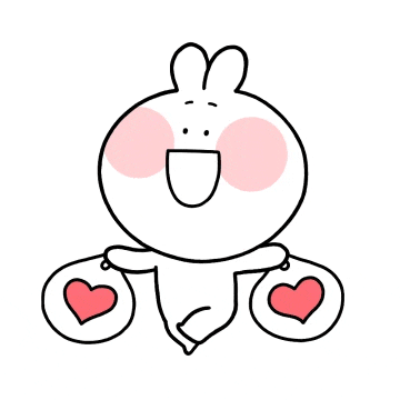행복토끼 이모티콘