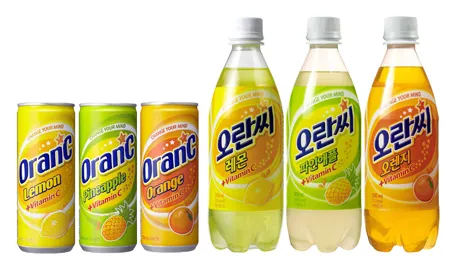 2010년-오란씨-패키지-디자인-레몬-오렌자-파인애플맛-캔과-패트병-제품-이미지