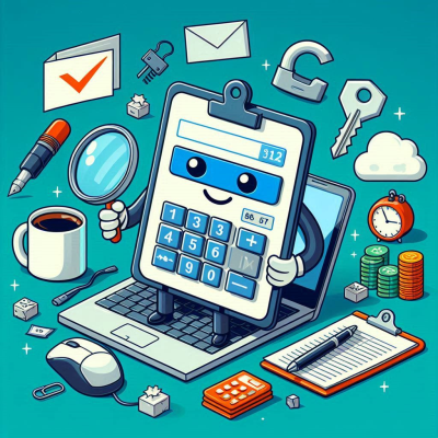 로봇과 같은 인공지능이 보안과 데이터 관리를 담당하는 장면을 나타낸 이미지.