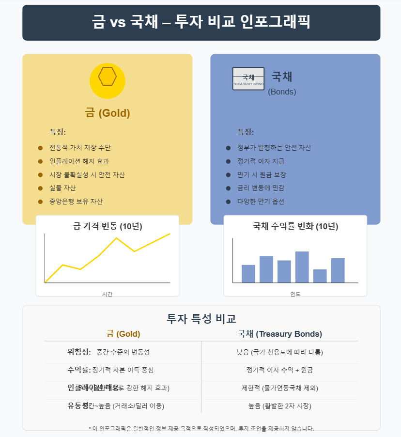 금 투자 vs 국채 투자: 어느 것이 더 안전할까?