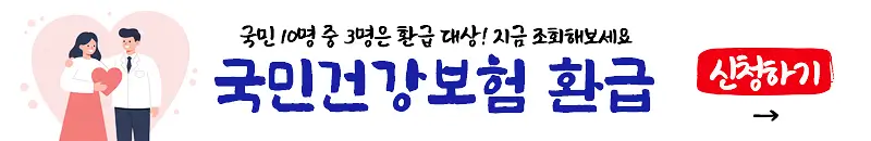 국민건강보험 환급금 조회 및 신청