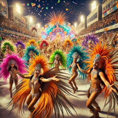 브라질 리우 카니발 축제 이미지 사진