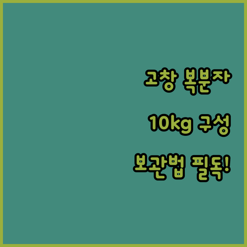 고창 블랙베리 슈퍼 복분자 급냉 10..