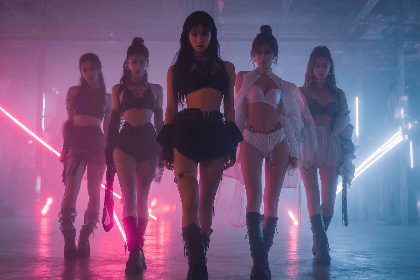 무대-대형을-갖추고-있는-여성-아이돌-이미지