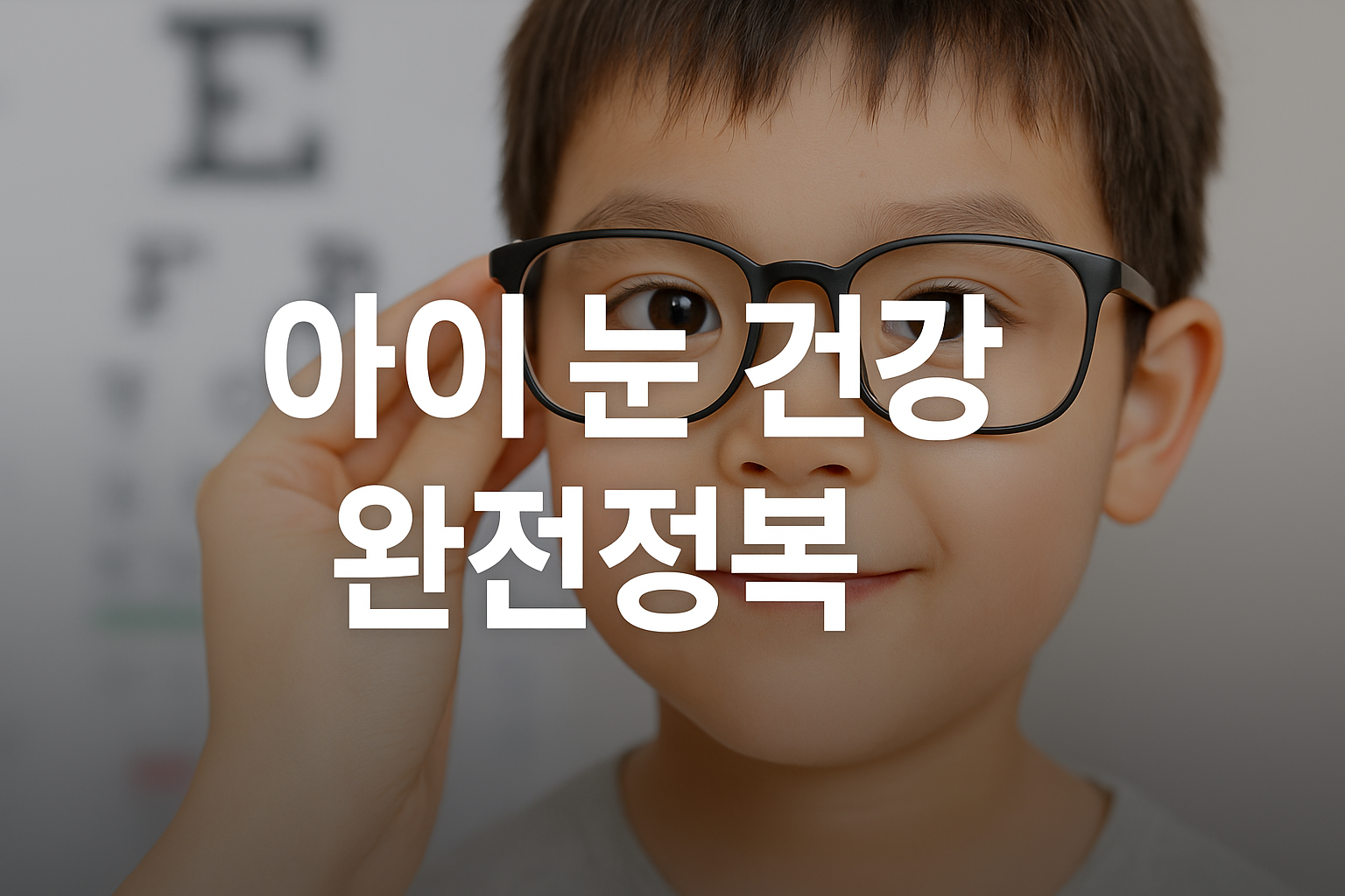아이 눈 건강 완전정복 – 어린이 시력 보호 가이드