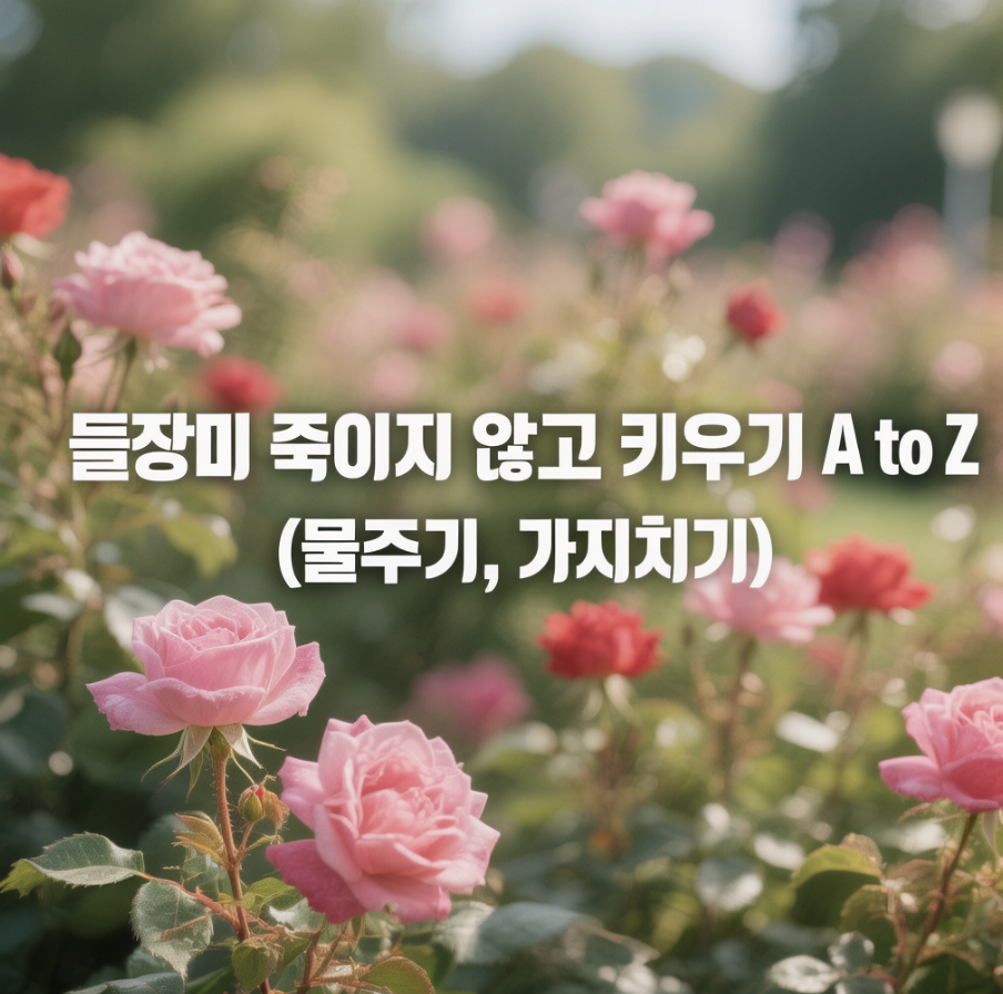 들장미 죽이지 않고 키우기 A to Z (물주기, 가지치기)