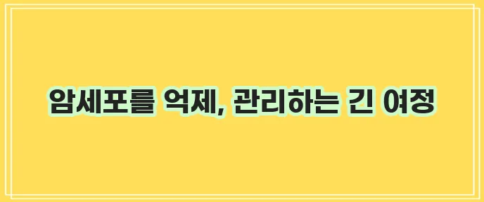 유방암 항암치료 과정
