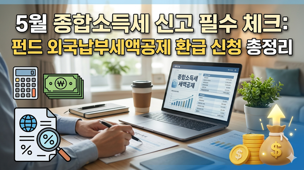 5월 종합소득세 신고 필수 체크: 펀드 외국납부세액공제 환급 신청 총정리 💰