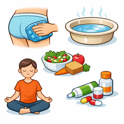 치질 초기 관리 개념 이미지