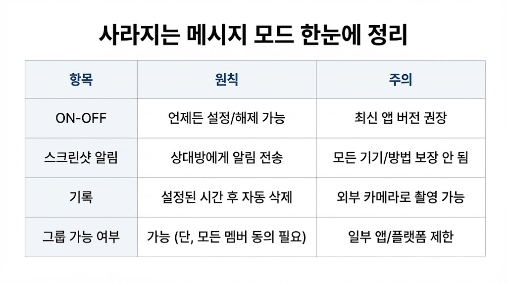 인스타 사라지는 메시지 모드 설정/해제: 상대방 알림&middot;기록 &lsquo;진짜&rsquo; 정리 (2026 최신)