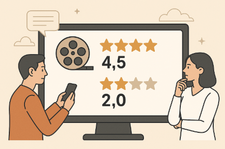 엇갈리는 영화 평점