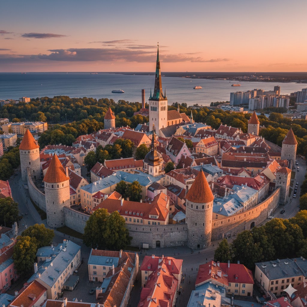 탈린 중세 구시가지 사진