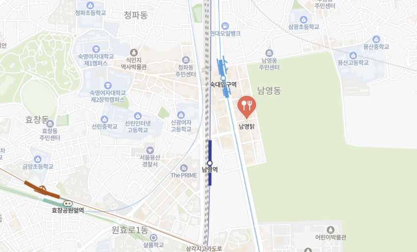 남영탉-지도