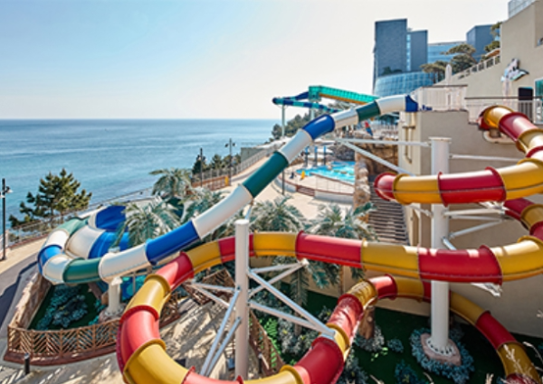 속초 롯데리조트 워터파크 실외 슬라이드