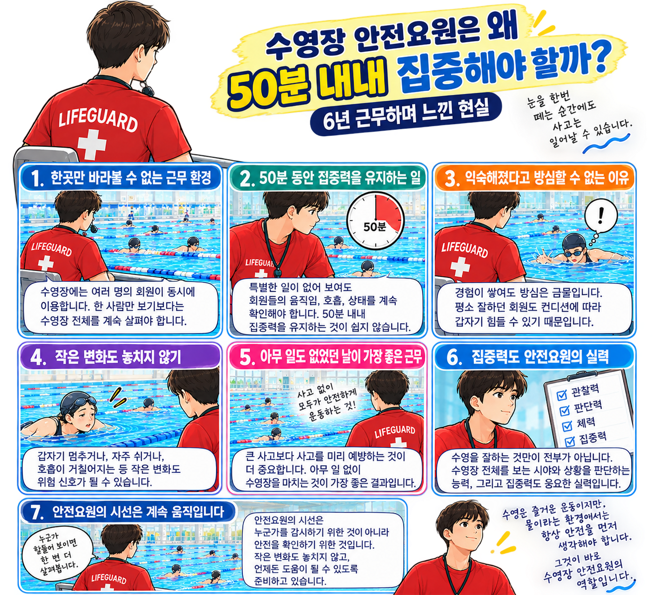 안전요원은 왜 50분 내내 집중해야 할까? 6년 근무하며 느낀 현실