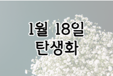 이 이미지를 클릭 하시면 1월 18일 탄생화에 관한 포스팅으로 이동됩니다.