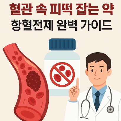 피떡 잡는 약, 혈관 건강 지키는 항혈전제 완벽 가이드