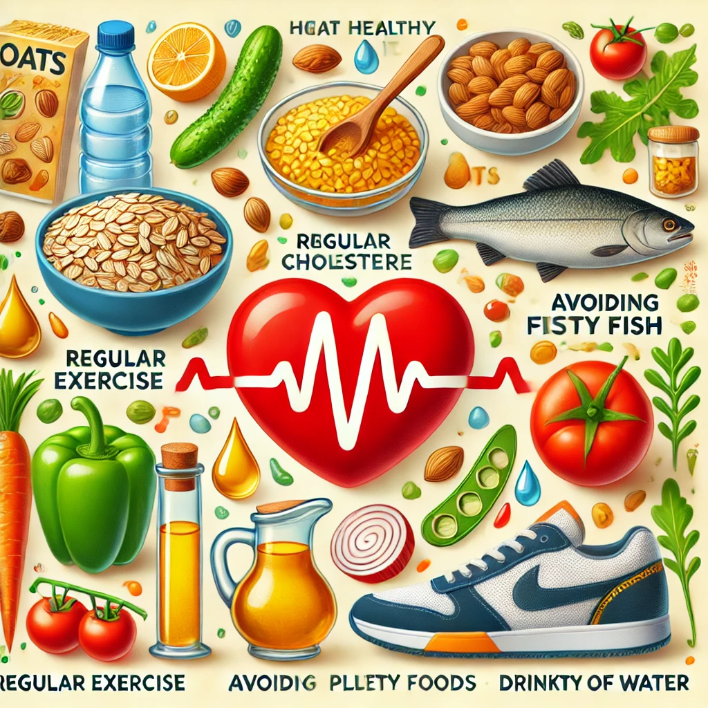 고지혈증 관리 위한 식품 이미지