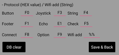 ADUPAD app's protocol header settings