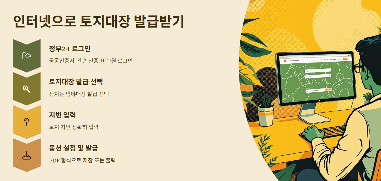 토지대장, 인터넷으로 간편하게!