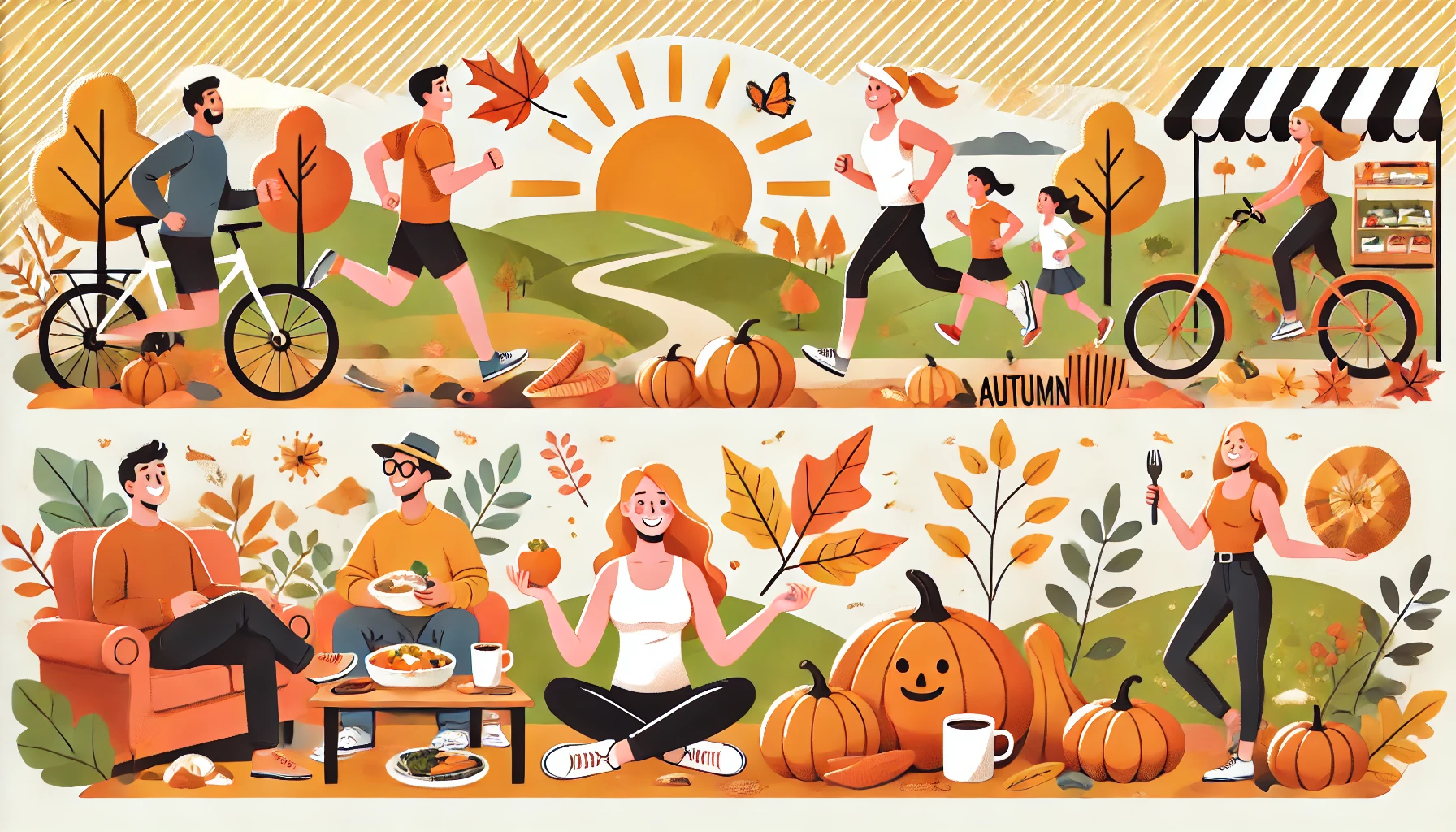 호박과함께-다양하게-즐기고-있는-장면-일러스트