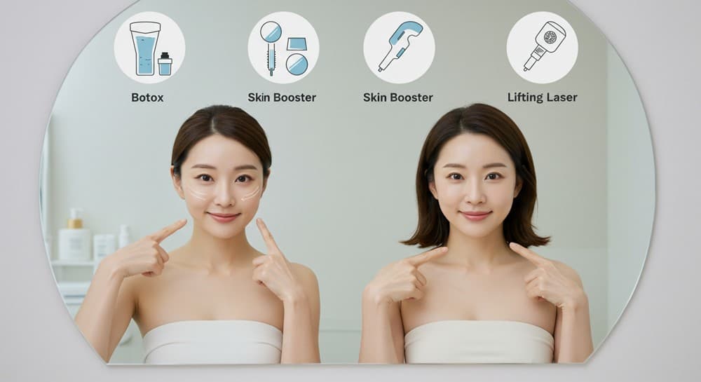 3040 여성과 피부과 시술 TOP3 아이콘