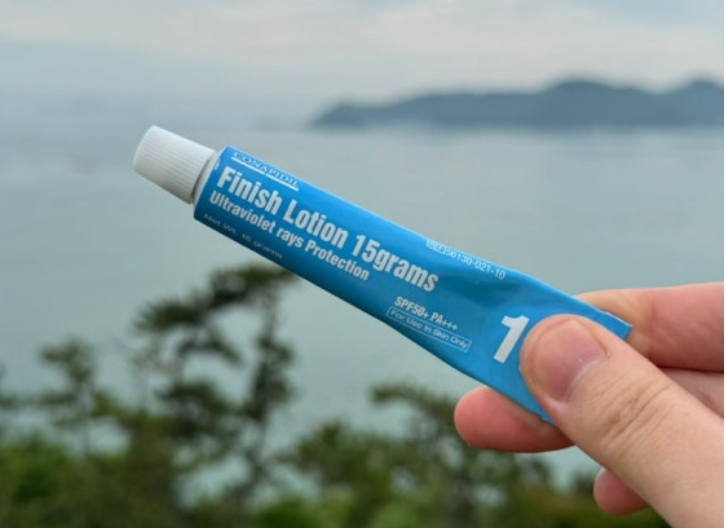 피니쉬로션 선크림 내돈내산