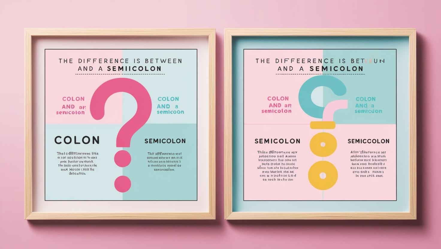 콜론과 세미콜론 차이