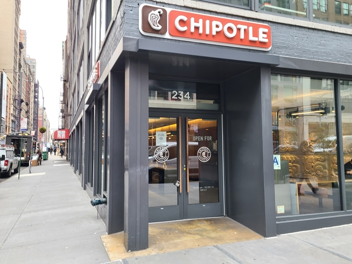 뉴욕 맨하튼에 있는 치폴레 매장.
